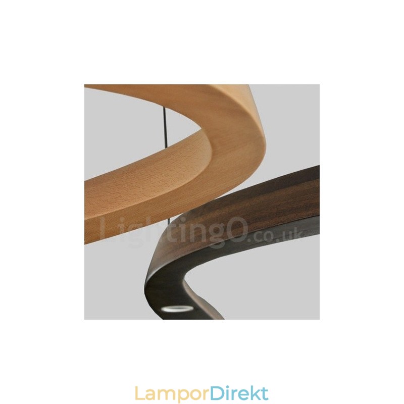 Modern Contemporary Wood 3 Light Pendel Light
