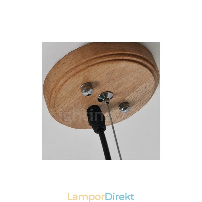Modern Contemporary Wood 3 Light Pendel Light