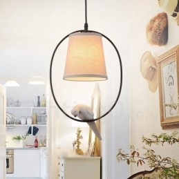 1 Ljus Rustic Lodge Vintage Pendellampa