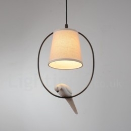 1 Ljus Rustic Lodge Vintage Pendellampa
