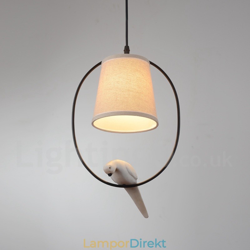 1 Ljus Rustic Lodge Vintage Pendellampa