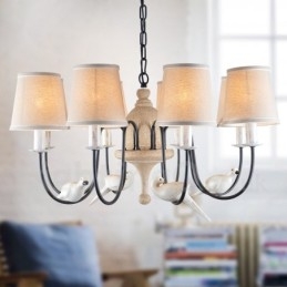 8 Light Rustic Lodge Vintage Pendellampa