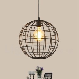 Country Vintage Globe Pendellampa