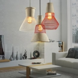 1 Lättmetall Concrte Rustic Lodge Pendellampa