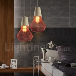 1 Lättmetall Concrte Rustic Lodge Pendellampa