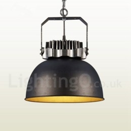 Svart Land Vintage Metall Taklampa