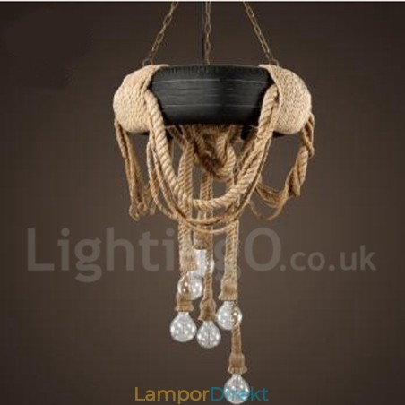 Country Vintage 6 Light Pendellampa Country Vintage 6 Light Pendellampa