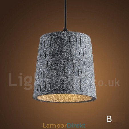Retro Vintage Concrte 1 Ljus Taklampa Retro Vintage Concrte 1 Ljus Taklampa