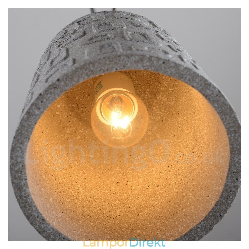 Retro Vintage Concrte 1 Ljus Taklampa