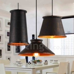 Retro Vintage 1 Ljus Metall Taklampa