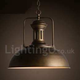 Retro Vintage Metall 1 Ljus Taklampa