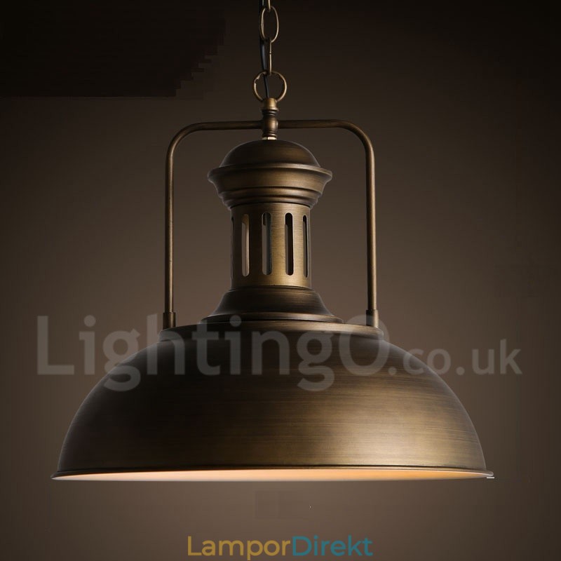 Retro Vintage Metall 1 Ljus Taklampa