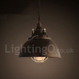 Retro Vintage Metall 1 Ljus Taklampa