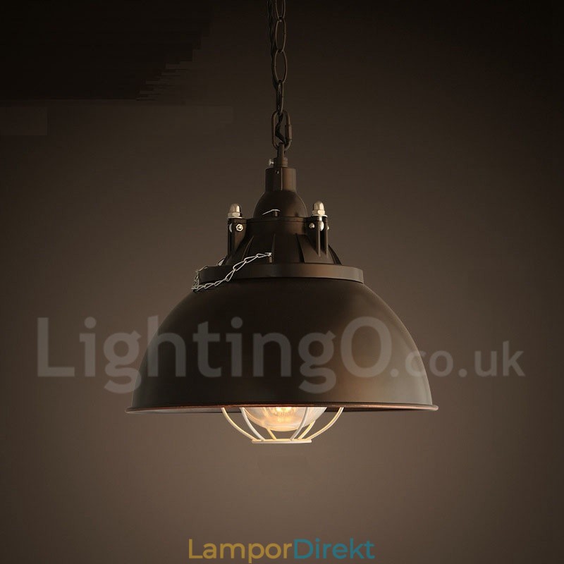 Retro Vintage Metall 1 Ljus Taklampa