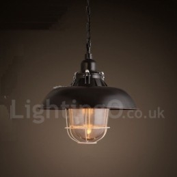 Retro Vintage Metall 1 Ljus Taklampa