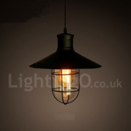 Retro Vintage Metall 1 Ljus Taklampa