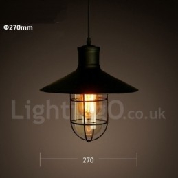 Retro Vintage Metall 1 Ljus Taklampa