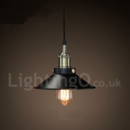 Retro Vintage Metall 1 Ljus Taklampa