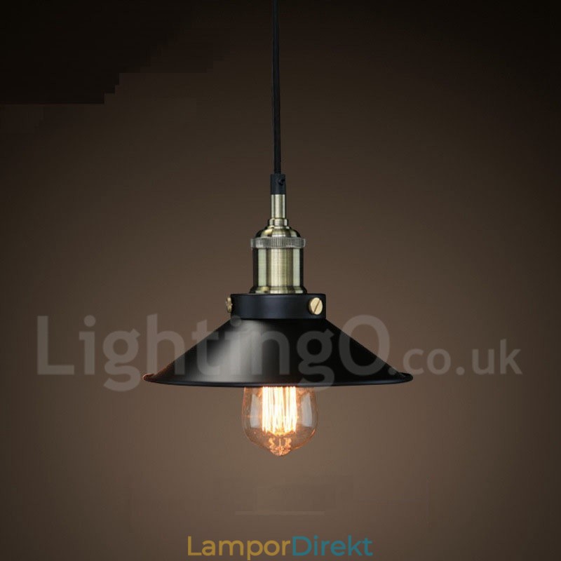 Retro Vintage Metall 1 Ljus Taklampa