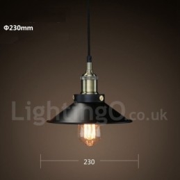 Retro Vintage Metall 1 Ljus Taklampa