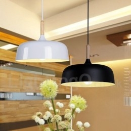 Modern Och Modern Trä Metall Taklampa