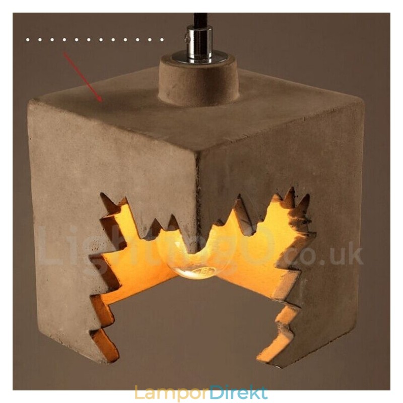 Modern Contemporary Concrte Pendellampa