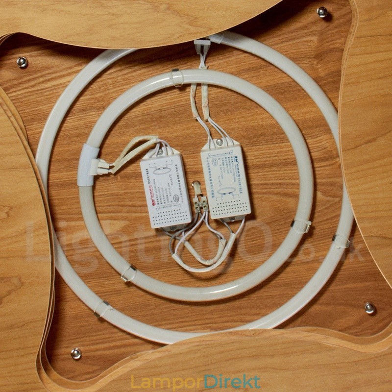 Wood Flush Mount Light