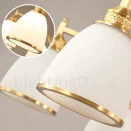 8 Light Rustic Lodge Integrerad Metallkopparljuskrona