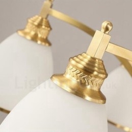 8 Light Rustic Lodge Integrerad Metallkopparljuskrona