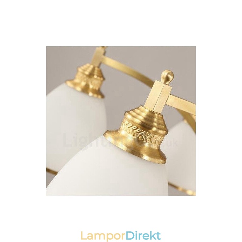 8 Light Rustic Lodge Integrerad Metallkopparljuskrona