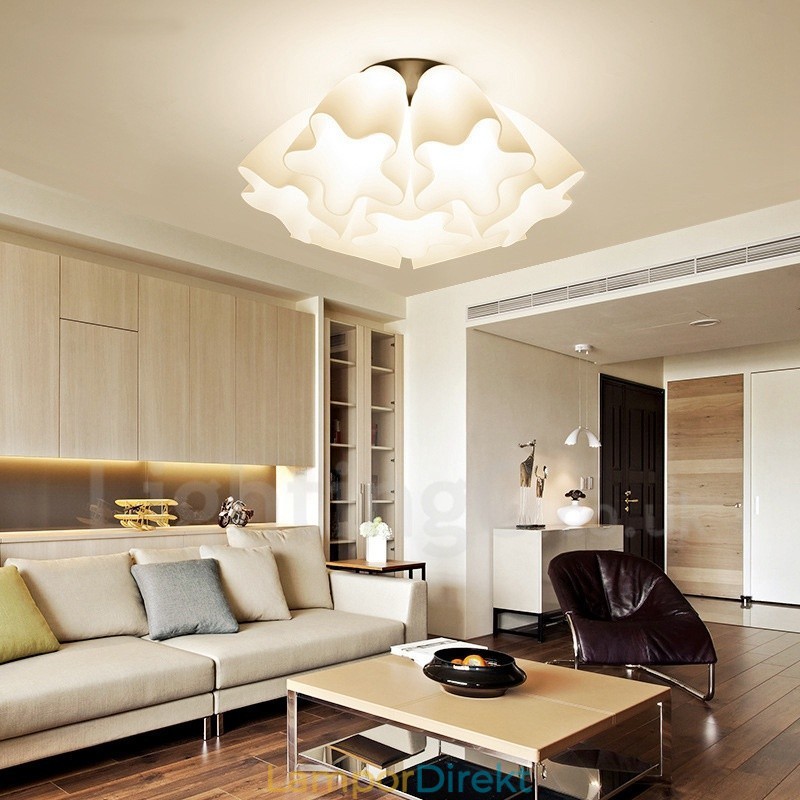 7 Light Rustic Lodge Integrerad Ljuskrona