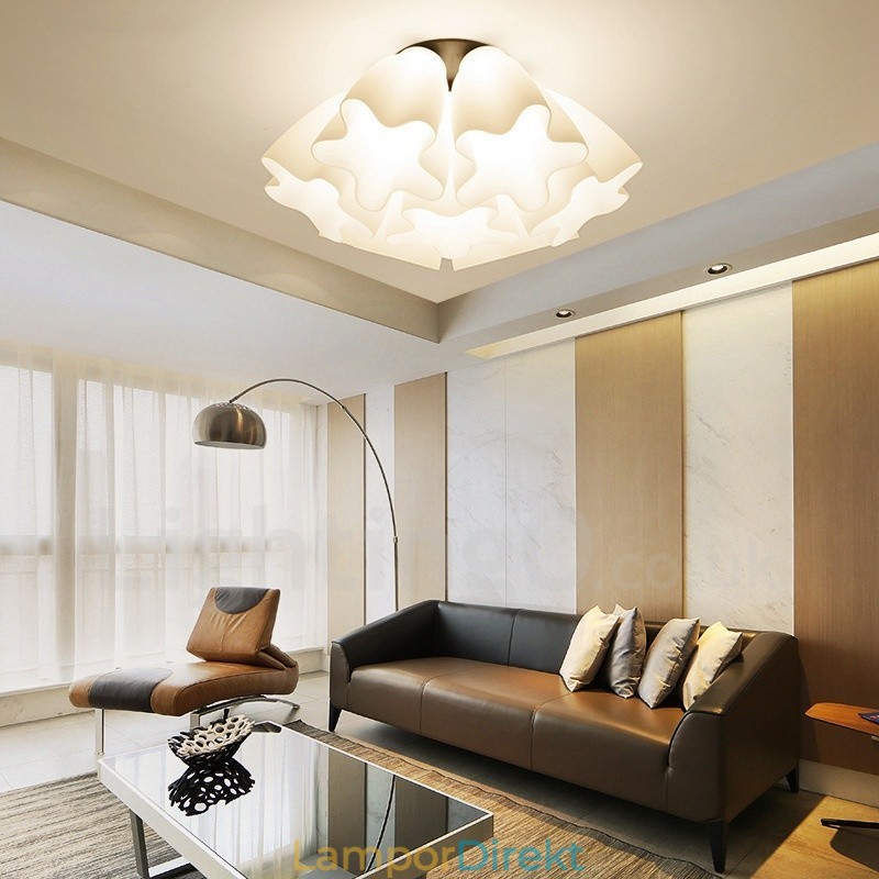 7 Light Rustic Lodge Integrerad Ljuskrona