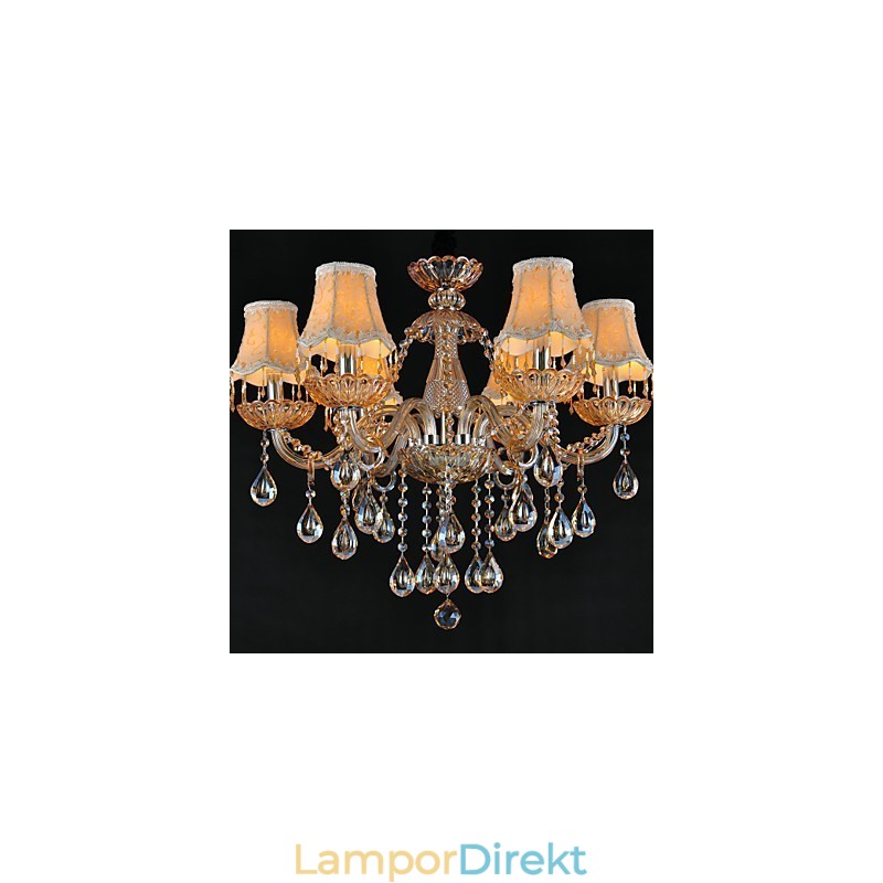Ljuskrona Crystal Traditional Classic Glass 6 Light