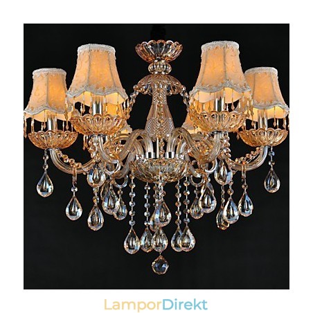 Ljuskrona Crystal Traditional Classic Glass 6 Light Ljuskrona Crystal Traditional Classic Glass 6 Light
