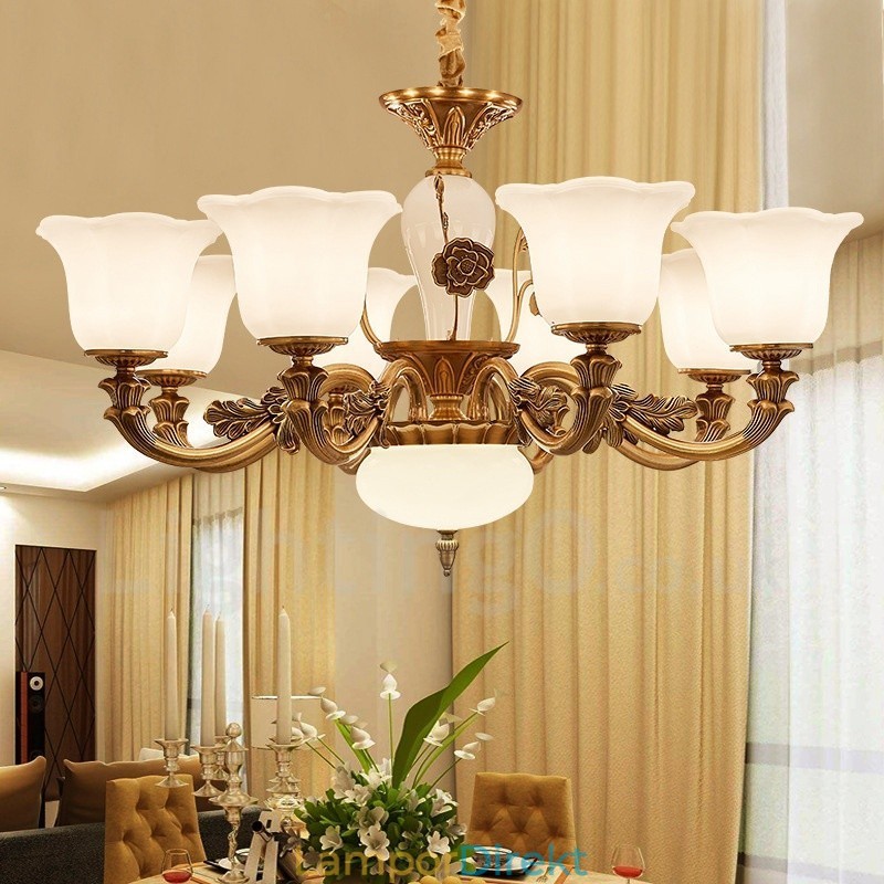 8 Lätt Traditionell Klassisk Integrerad Lyxljuskrona I Metall