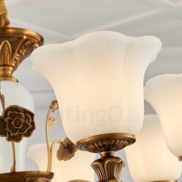 8 Lätt Traditionell Klassisk Integrerad Lyxljuskrona I Metall