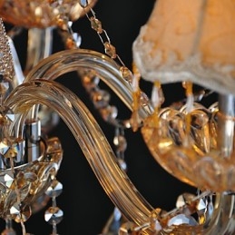 Ljuskrona Crystal Traditional Classic Glass 6 Light