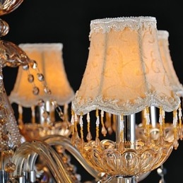 Ljuskrona Crystal Traditional Classic Glass 6 Light