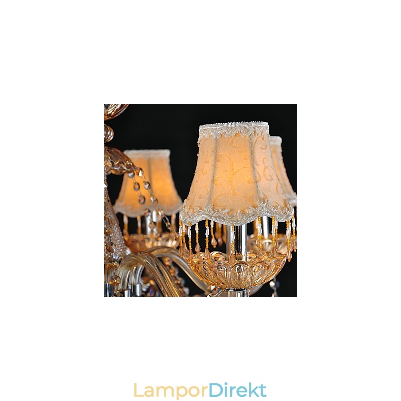 Ljuskrona Crystal Traditional Classic Glass 6 Light