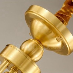 Mässing 8 Ljus Rustik Lodge Integrerad Metall Koppar Ljuskrona