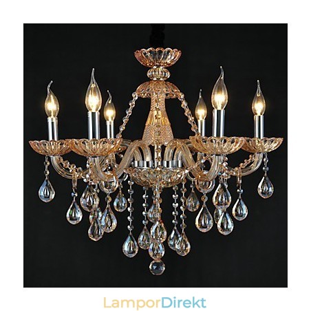 Ljuskrona Crystal Traditional Classic Glass 6 Light Ljuskrona Crystal Traditional Classic Glass 6 Light