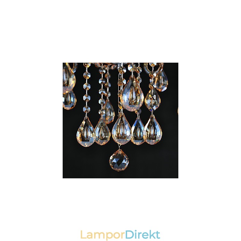 Ljuskrona Crystal Traditional Classic Glass 6 Light