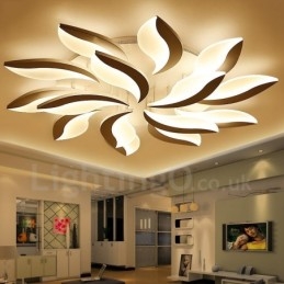 15 Ljus Modern Samtida Integrerad 128W Ljuskrona