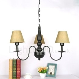 3 Ljus Traditionell Klassisk Integrerad Metallkrona