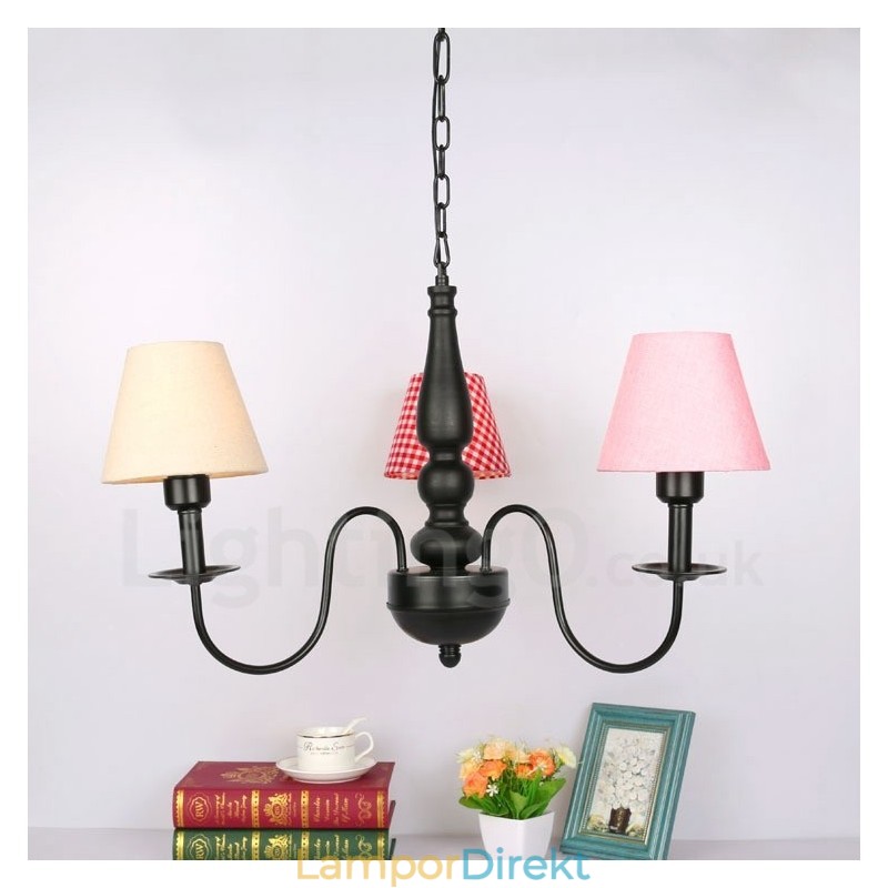 3 Ljus Traditionell Klassisk Integrerad Metallkrona