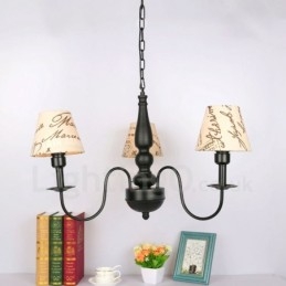 3 Ljus Traditionell Klassisk Integrerad Metallkrona