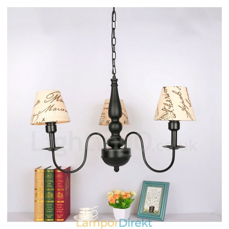 3 Ljus Traditionell Klassisk Integrerad Metallkrona