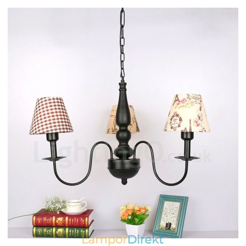 3 Ljus Traditionell Klassisk Integrerad Metallkrona