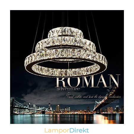 Taklampa Modern Belysning Varmvit Tre Ringar D204060 Transparent K9 Stora Taklampor I Kristall Taklampa Modern Belysning Varmvit Tre Ringar D204060 Transparent K9 Stora Taklampor I Kristall