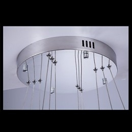 Taklampa Modern Belysning Varmvit Tre Ringar D204060 Transparent K9 Stora Taklampor I Kristall